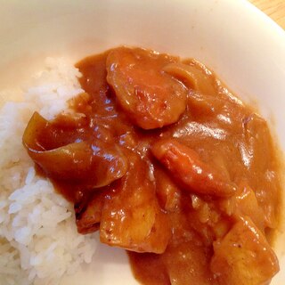 ローストした野菜で作る野菜カレー